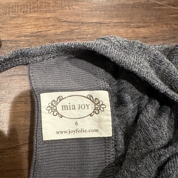 Mia Joy Girls Gray Long-sleeve Size 6 - Picture 4 of 4